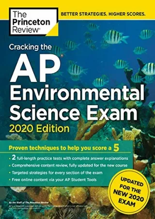 Download Book [PDF] Cracking the AP Environmental Science Exam, 2020 Edition: Practice Tests &