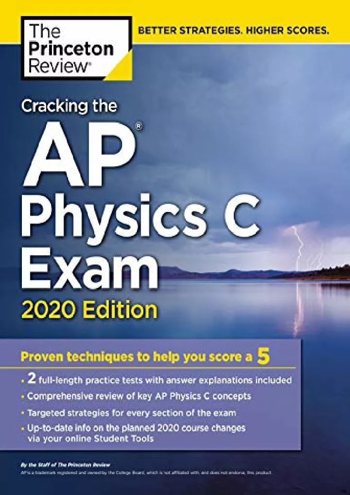 PPT PDF_ Cracking the AP Physics C Exam, 2020 Edition Practice Tests