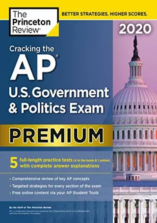[READ DOWNLOAD] Cracking the AP U.S. Government & Politics Exam 2020, Premium Edition: 5