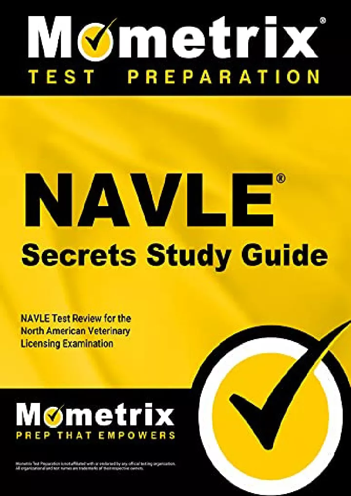 PPT DOWNLOAD/PDF NAVLE Secrets Study Guide NAVLE Test Review for the