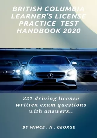 PDF/READ British Columbia learner’s license practice test handbook 2020: 221 driving