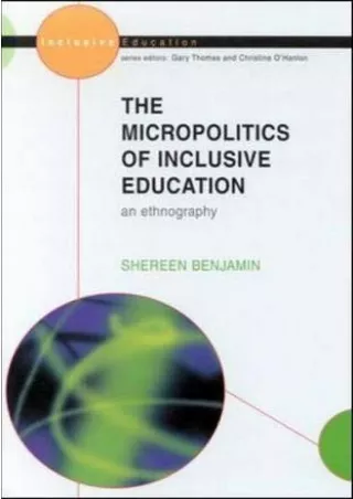 DOWNLOAD/PDF The Micropolitics of Inclusive Education: An Ethnography