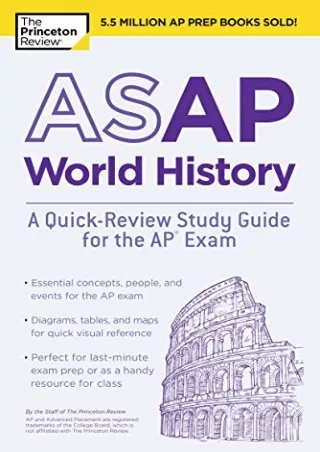 get [PDF] Download ASAP World History: A Quick-Review Study Guide for the AP Exam (College Test