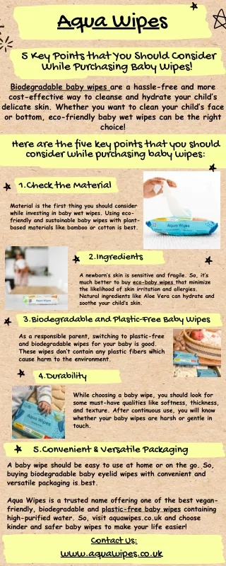 5 Key Points that You Should Consider While Purchasing Baby Wipes!