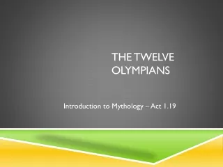 the twelve olympians