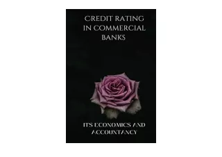 Download PDF Credit rating in commercial banks its Economics and accountancy for