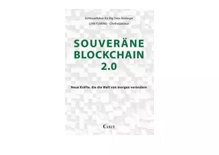 PDF read online Souveräne Blockchain 2 0 Neue Kräfte die die Welt von morgen ver