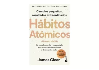 Download PDF Hábitos atómicos Atomic Habits Spanish edition  unlimited