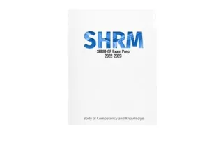 Ebook download SHRM CP Exam Prep 2022 Body of Competency and Knowledge unlimited