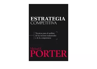 Kindle online PDF Estrategia competitiva Spanish Edition  full
