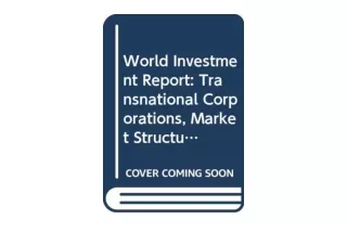 Ebook download World Investment Report 1997 Transnational Corporations Market St