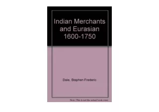 Ebook download Indian Merchants and Eurasian 1600 1750 free acces