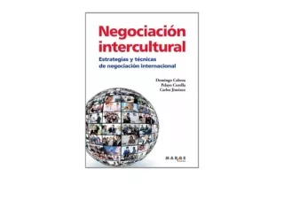 Download PDF Negociación intercultural Estrategias y técnicas de negociación int