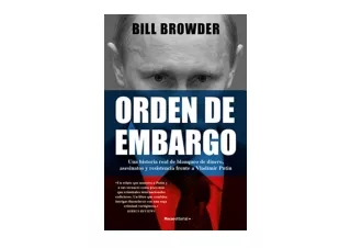 Download PDF Orden de embargo Una historia real de lavado de dinero asesinatos y