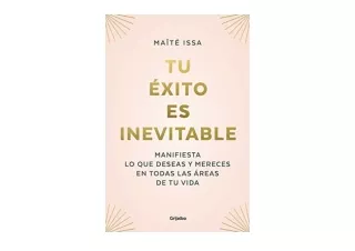 Download Tu éxito es inevitable Your Success is Inevitable Spanish Edition  for