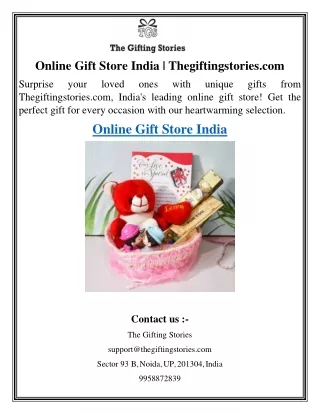 Online Gift Store India