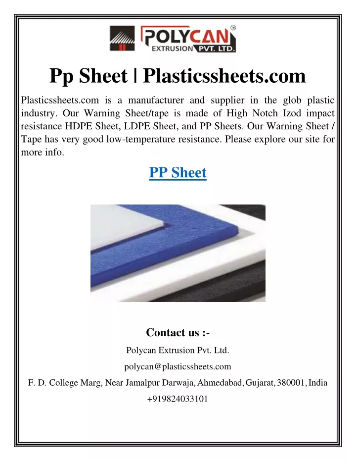 pp sheet plasticssheets com