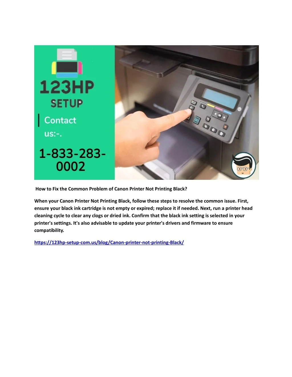 PPT - How to Fix the Common Problem of Canon Printer Not Printing Black ...