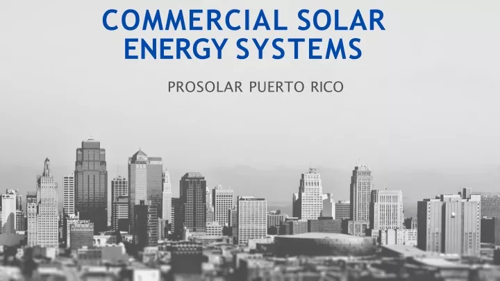 commercial solar energy systems