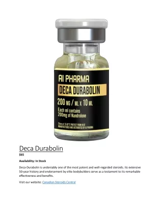 Deca Durabolin - Welcome To Canadian Steroid Central