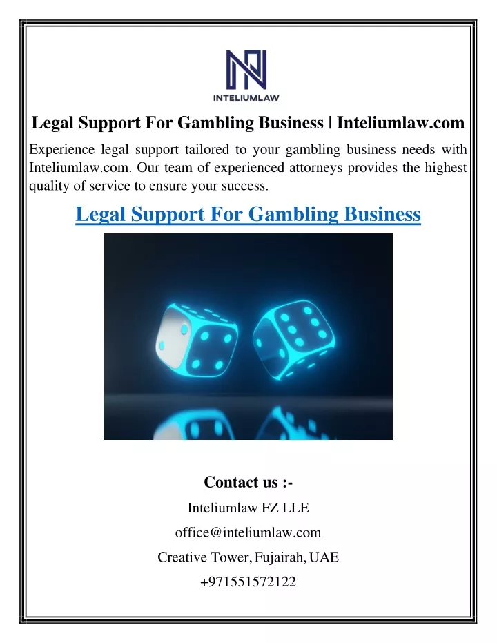 legal support for gambling business inteliumlaw