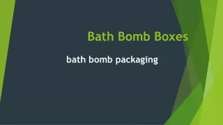 Bath Bomb Boxes