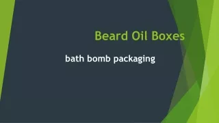 Beard Oil Boxes