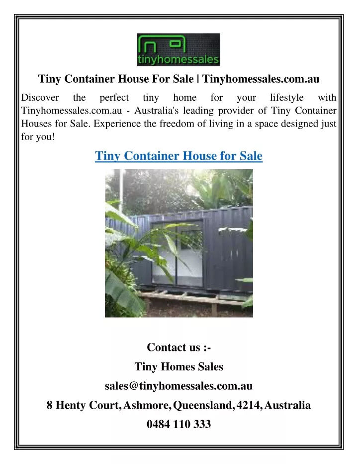 tiny container house for sale tinyhomessales
