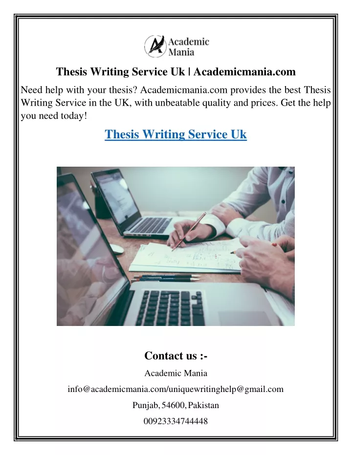 thesis writing service uk academicmania com