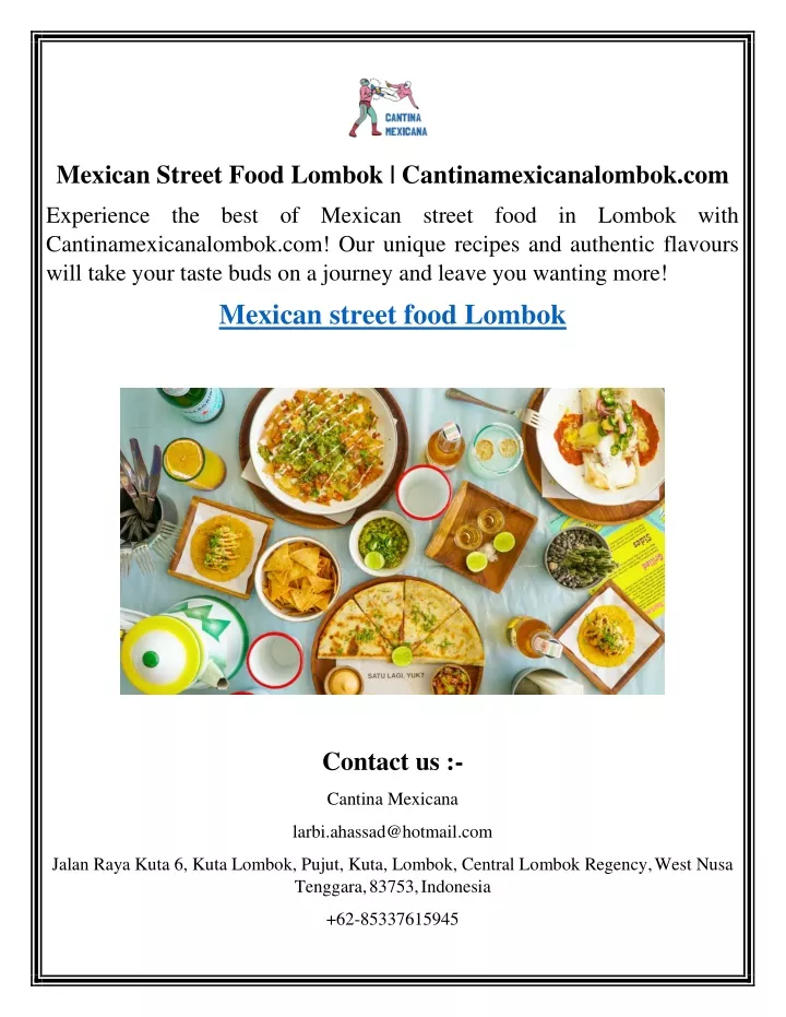mexican street food lombok cantinamexicanalombok