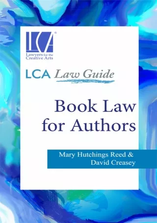 READ [PDF] Book Law for Authors (LCA Law Guides) full