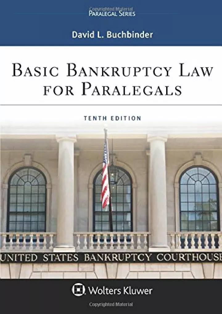 basic bankruptcy law for paralegals download
