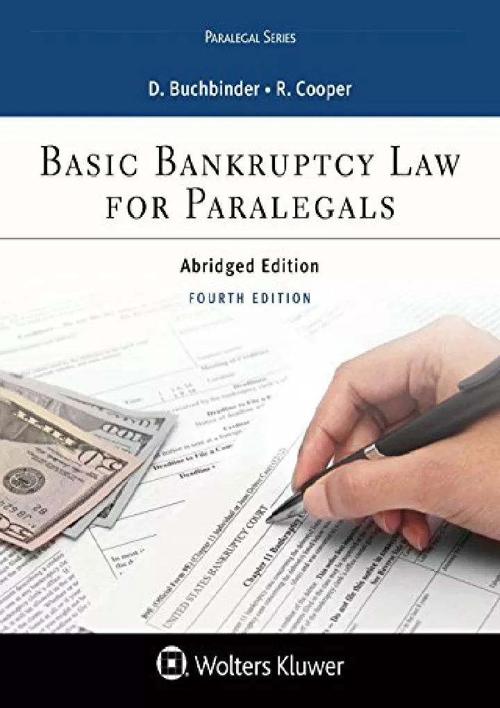 basic bankruptcy law for paralegals abridged