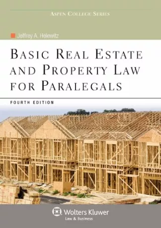 EPUB DOWNLOAD Basic Real Estate & Property Law for Paralegals, 4th Edition