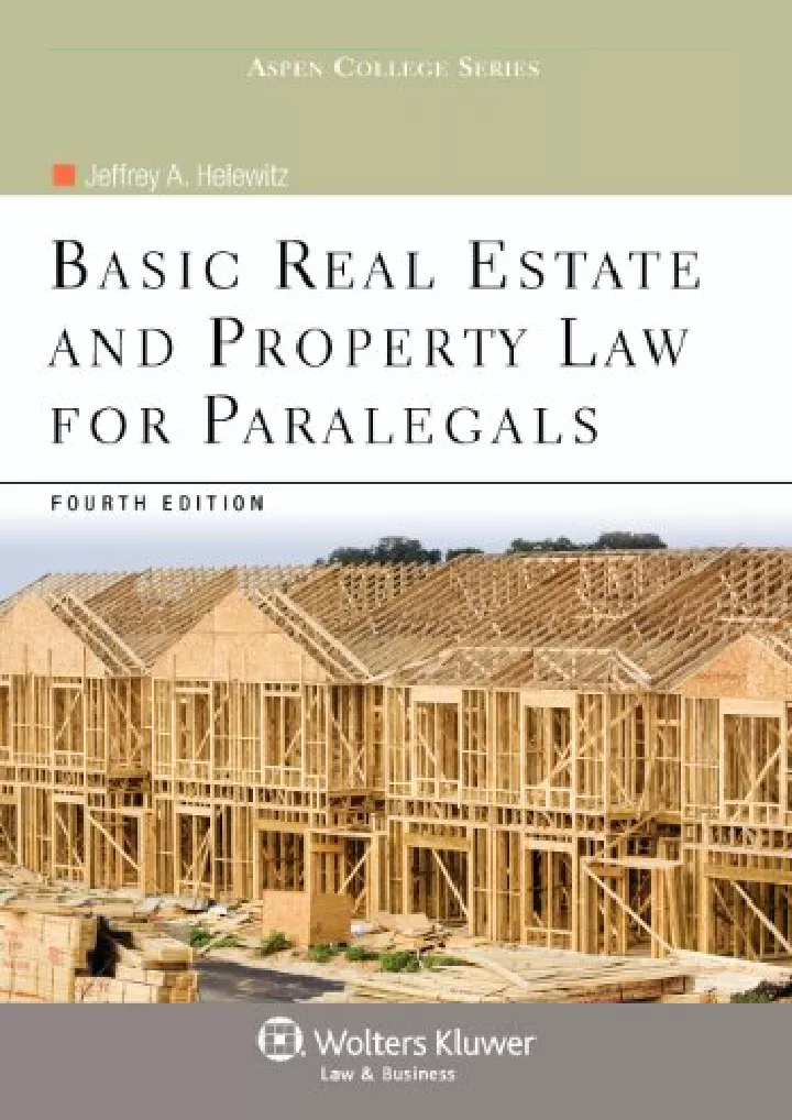 basic real estate property law for paralegals