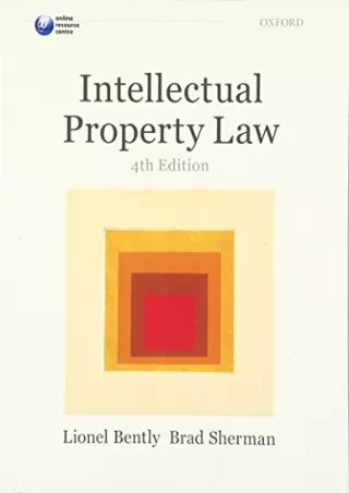 (PDF/DOWNLOAD) Intellectual Property Law download