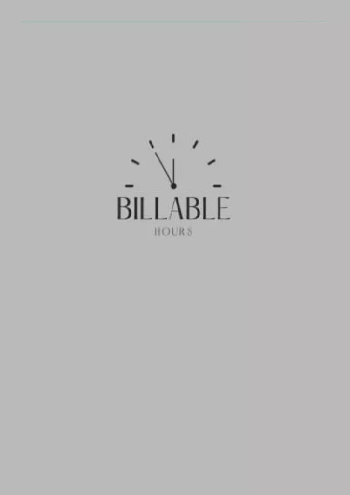 billable hours time keeping notebook
