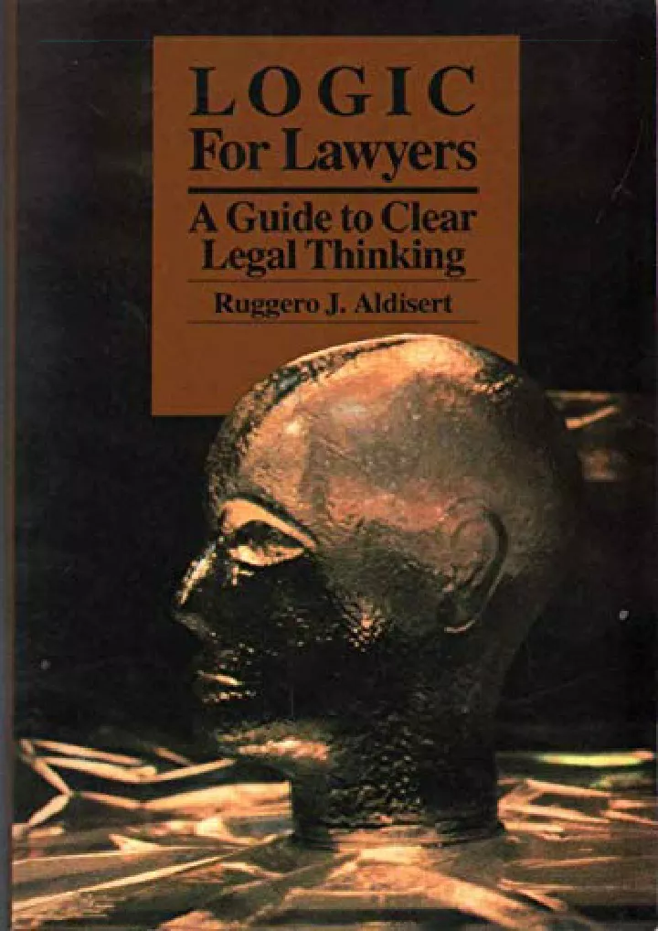 logic for lawyers a guide to clear legal thinking