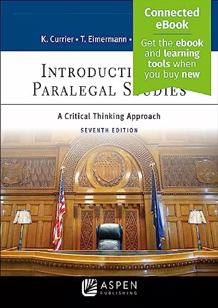 introduction to paralegal studies a critical