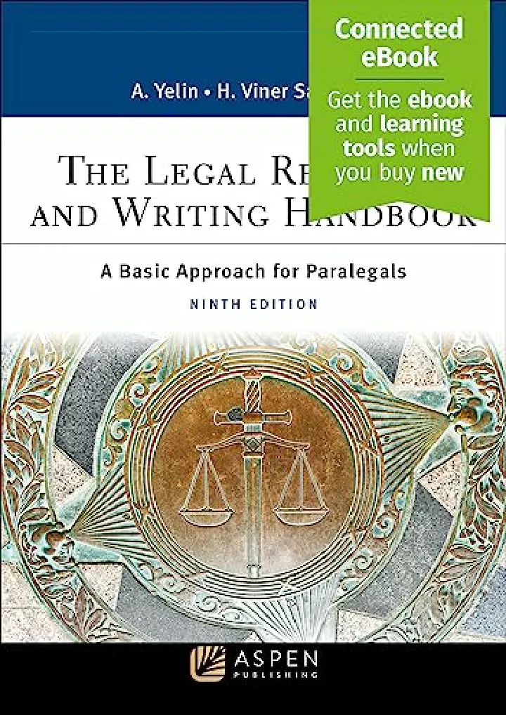 the legal research and writing handbook a basic