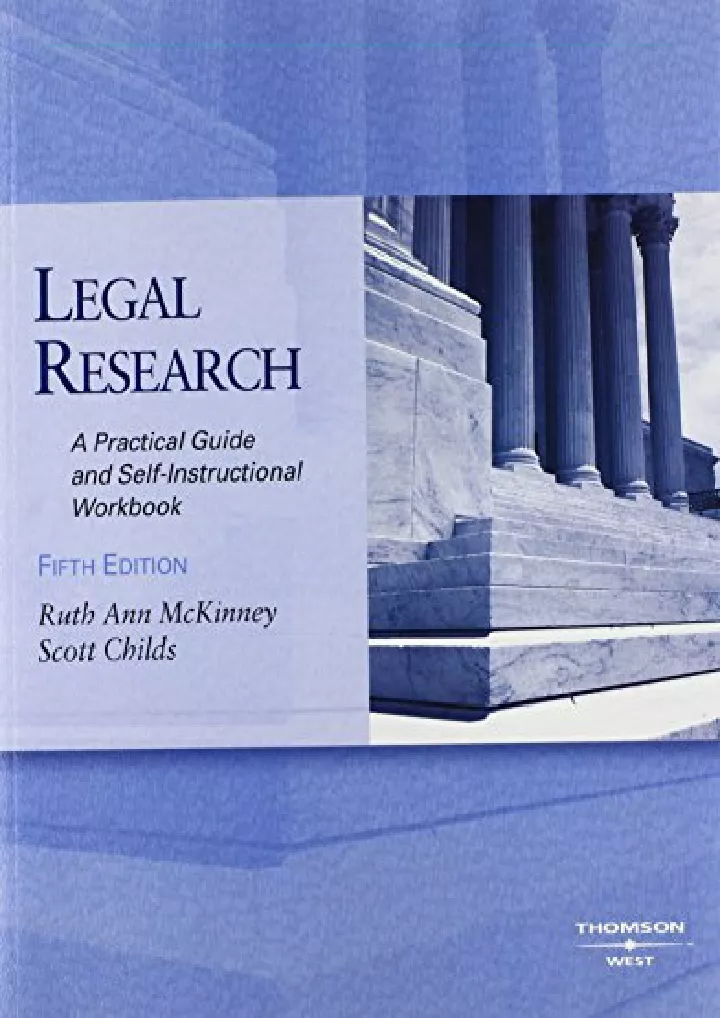 legal research a practical guide and self
