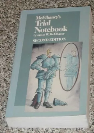 PDF Read Online McElhaney's Trial Notebook free
