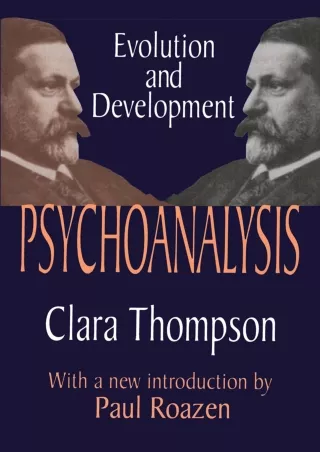 DOWNLOAD [PDF] Psychoanalysis: Evolution and Development ipad