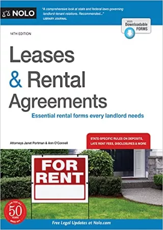 [PDF] DOWNLOAD FREE Leases & Rental Agreements free