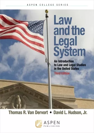 DOWNLOAD [PDF] Law and the Legal System: An Introduction to Law and Legal S