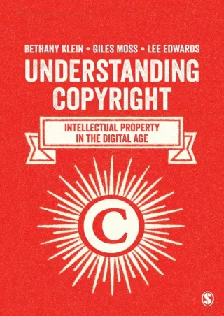 PDF Download Understanding Copyright: Intellectual Property in the Digital