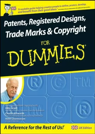 PDF KINDLE DOWNLOAD Patents, Registered Designs, Trade Marks and Copyright
