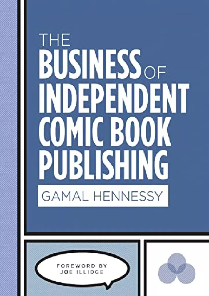 the business of independent comic book publishing