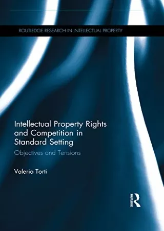 EPUB DOWNLOAD Intellectual Property Rights and Competition in Standard Sett