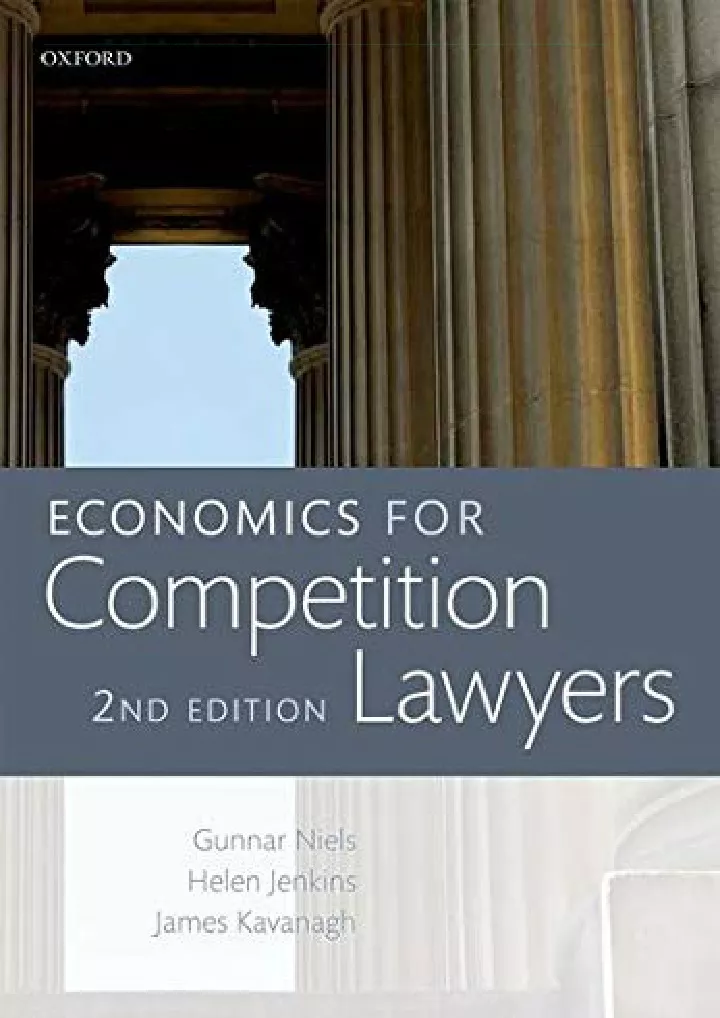 economics for competition lawyers 2e download